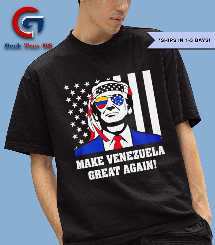 Trump Make Venezuela Great Again Special flag T-shirt
