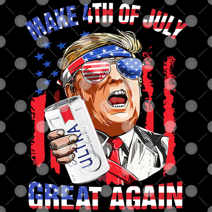 Trump Michelob Ultra Make 4th of July Great Again T Shirt