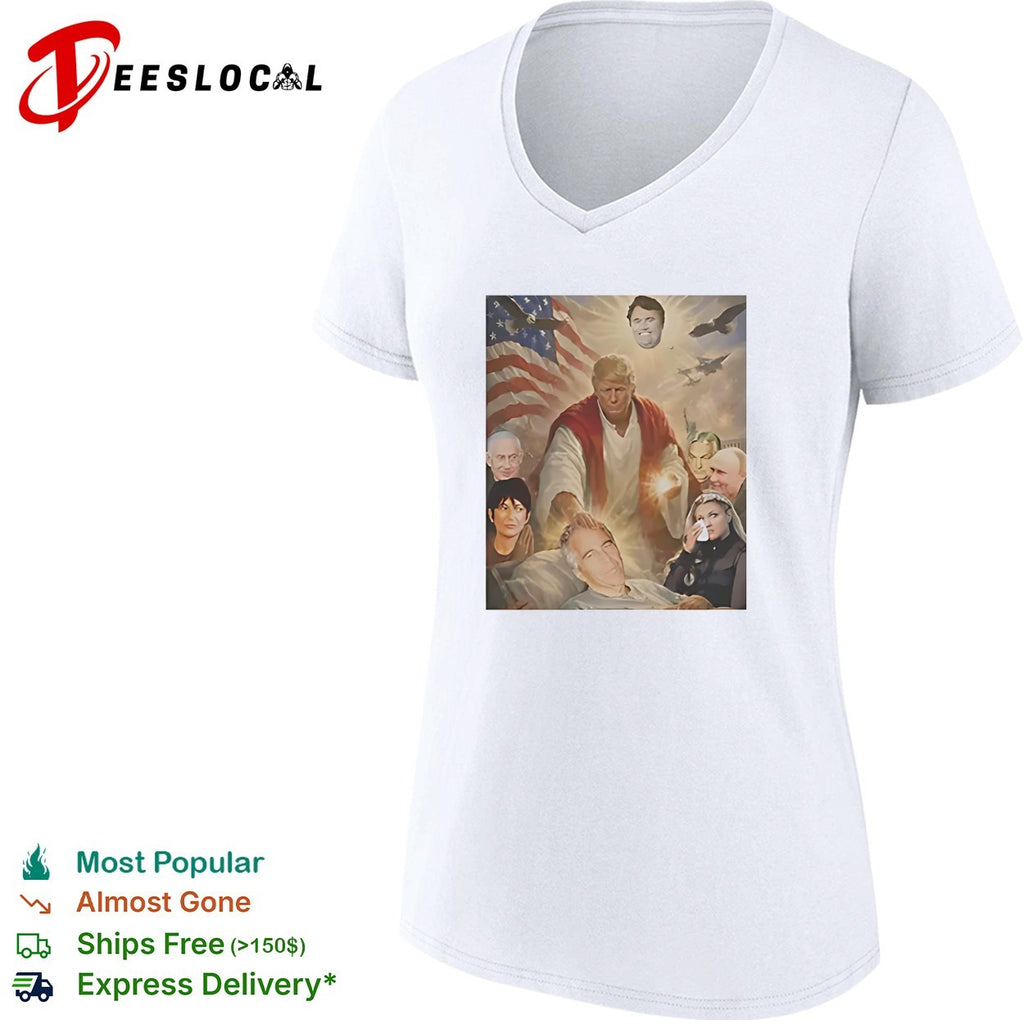 Trump as Christ political montage shirt