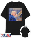 Trump flips off middle finger on Michigan shirt