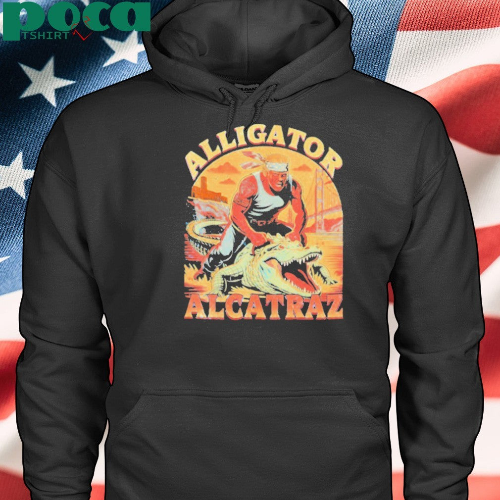Trump riding Alcatraz Alligator 2025 shirt