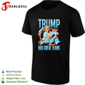 Trump sitting on sofa has great jeans shirt