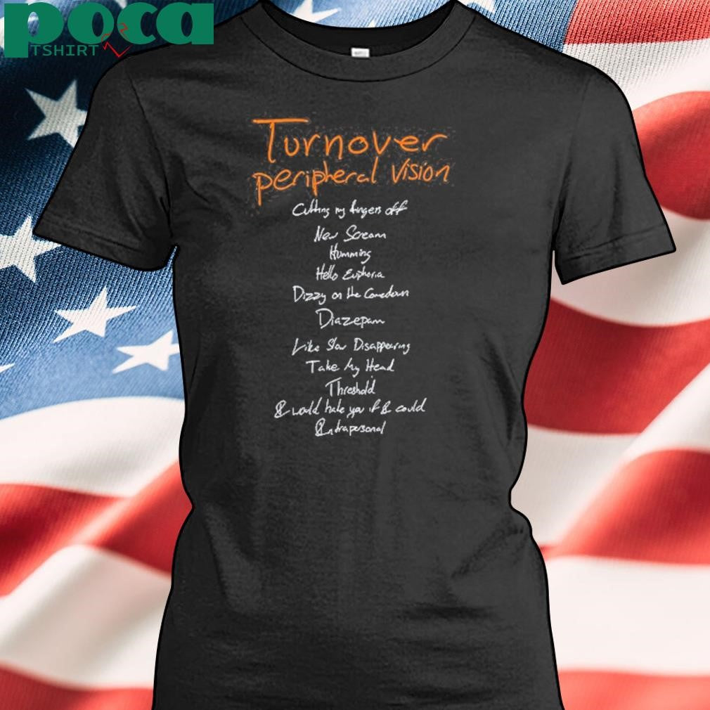Turnover Peripheral Vision 10 Year Anniversary Album New T-Shirt