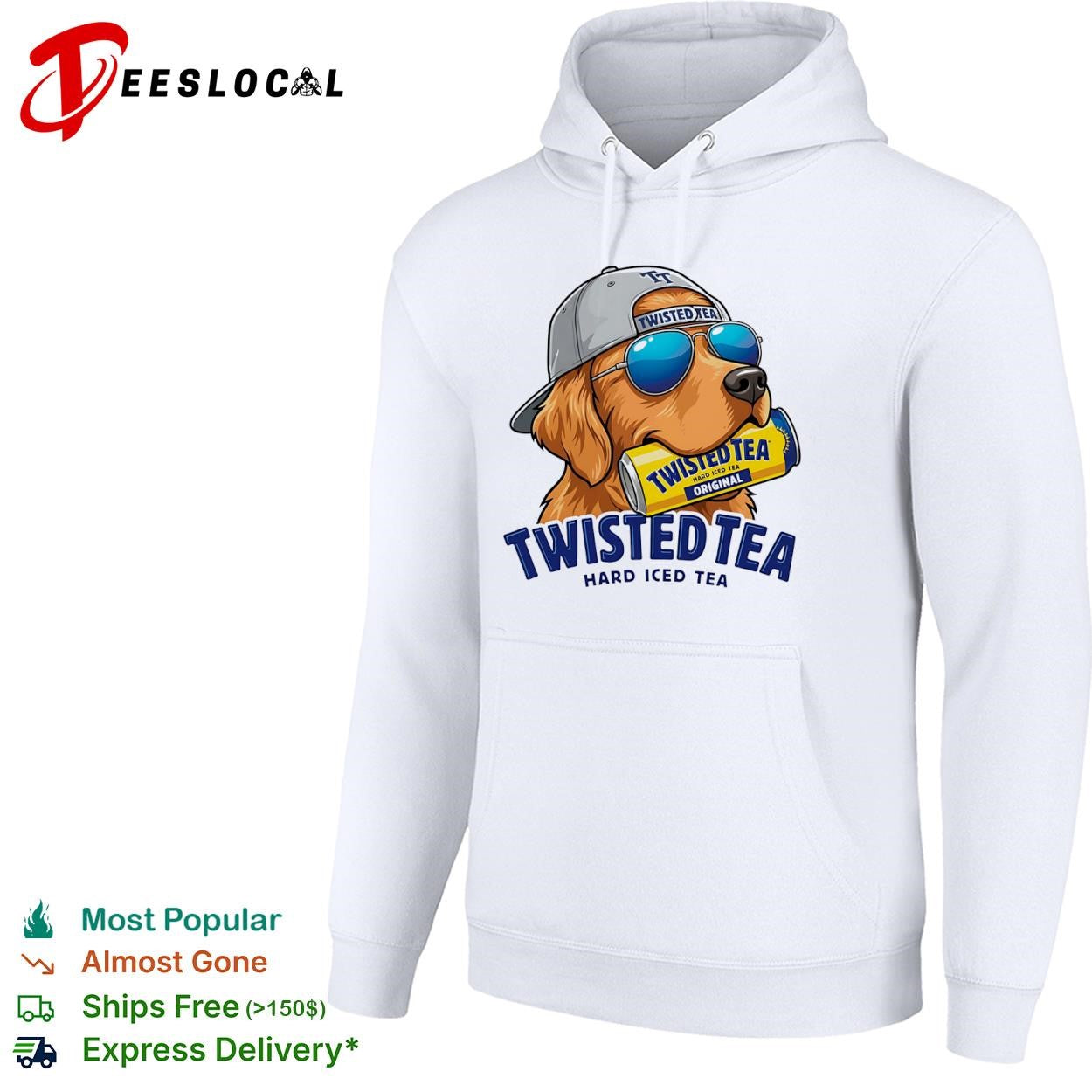 Twisted Tea hard iced golden retriever shirt