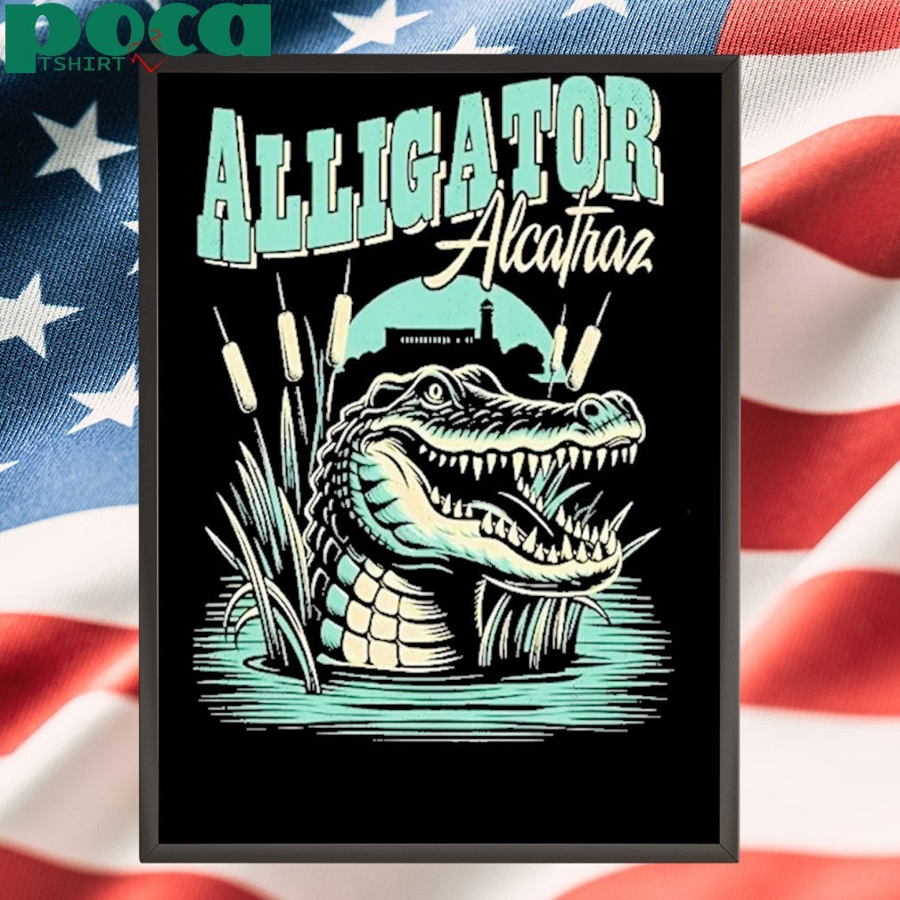 Two Sided Everglades Florida Alligator Alcatraz Shirt