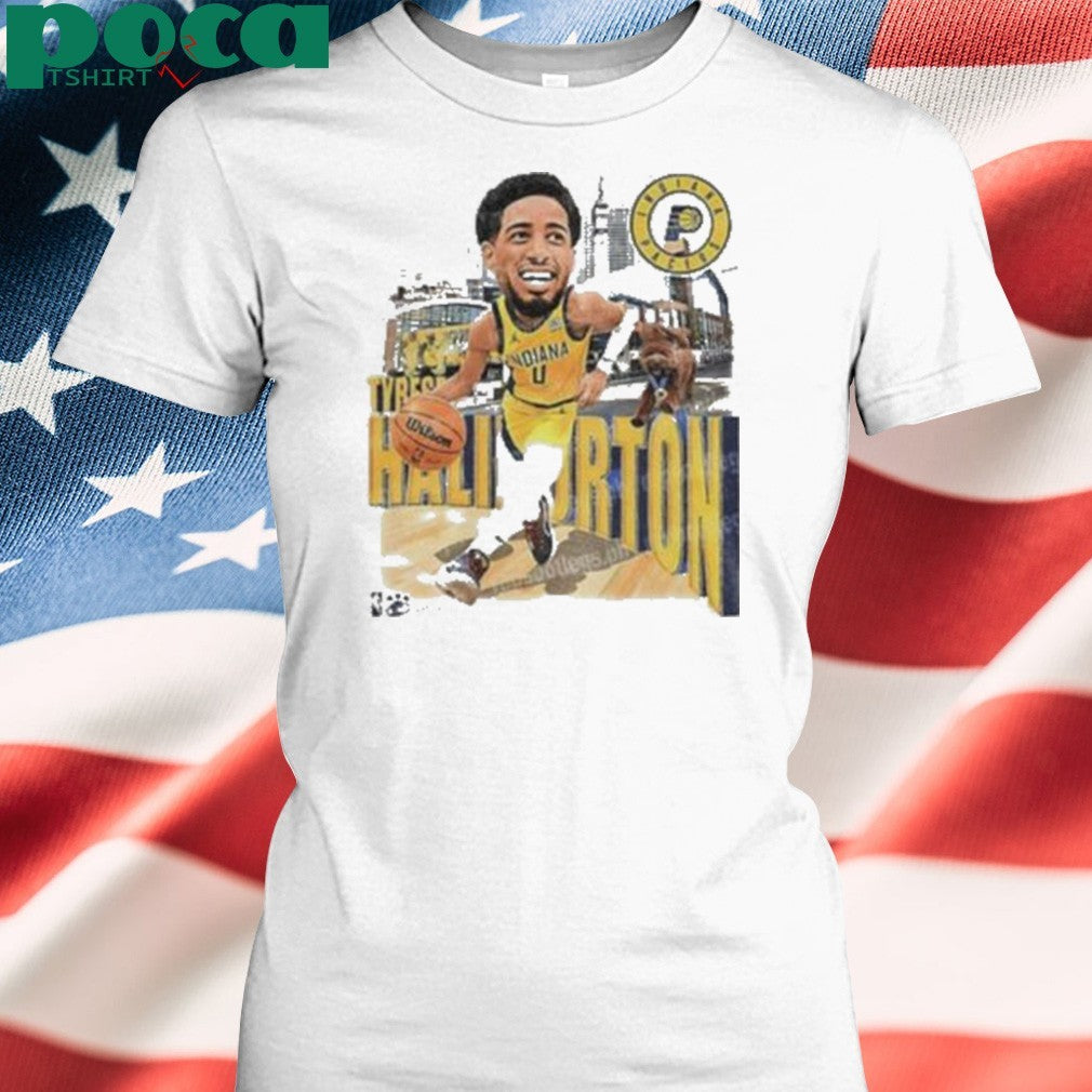 Tyrese Haliburton big head Indiana Pacers NBA Basketball player 2025 shirt