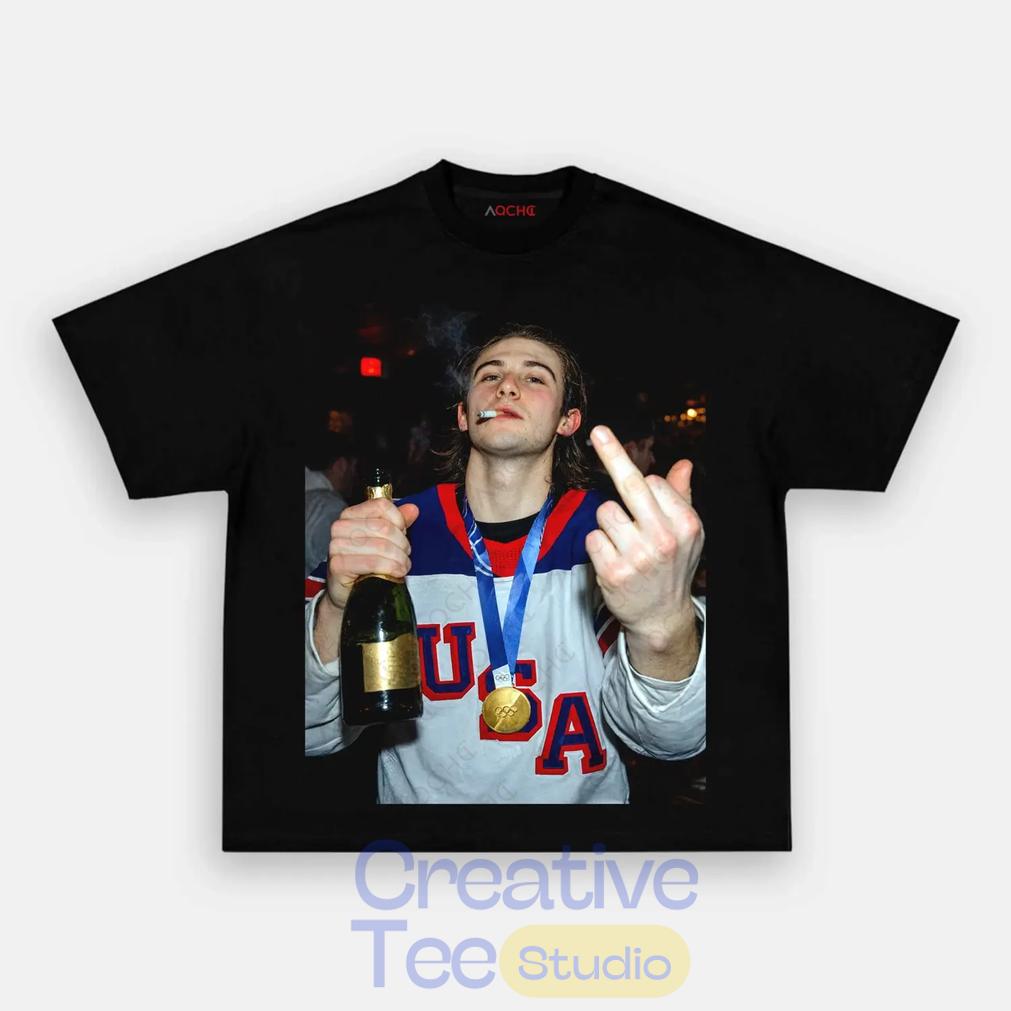 USA Hockey Jack Hughes Champion Graphic Shirt