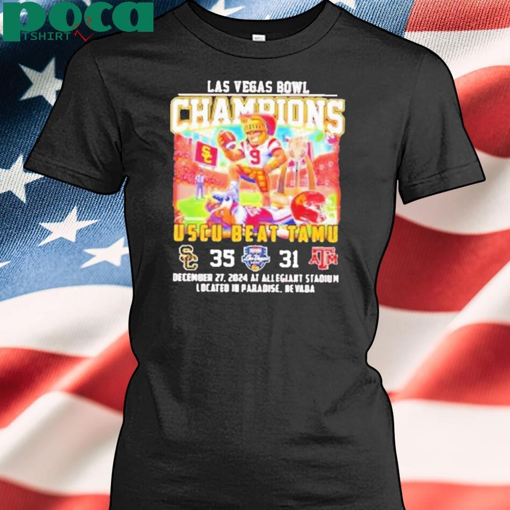 USC Trojans Beat Aggies Las Vegas Bowl Champions Shirt