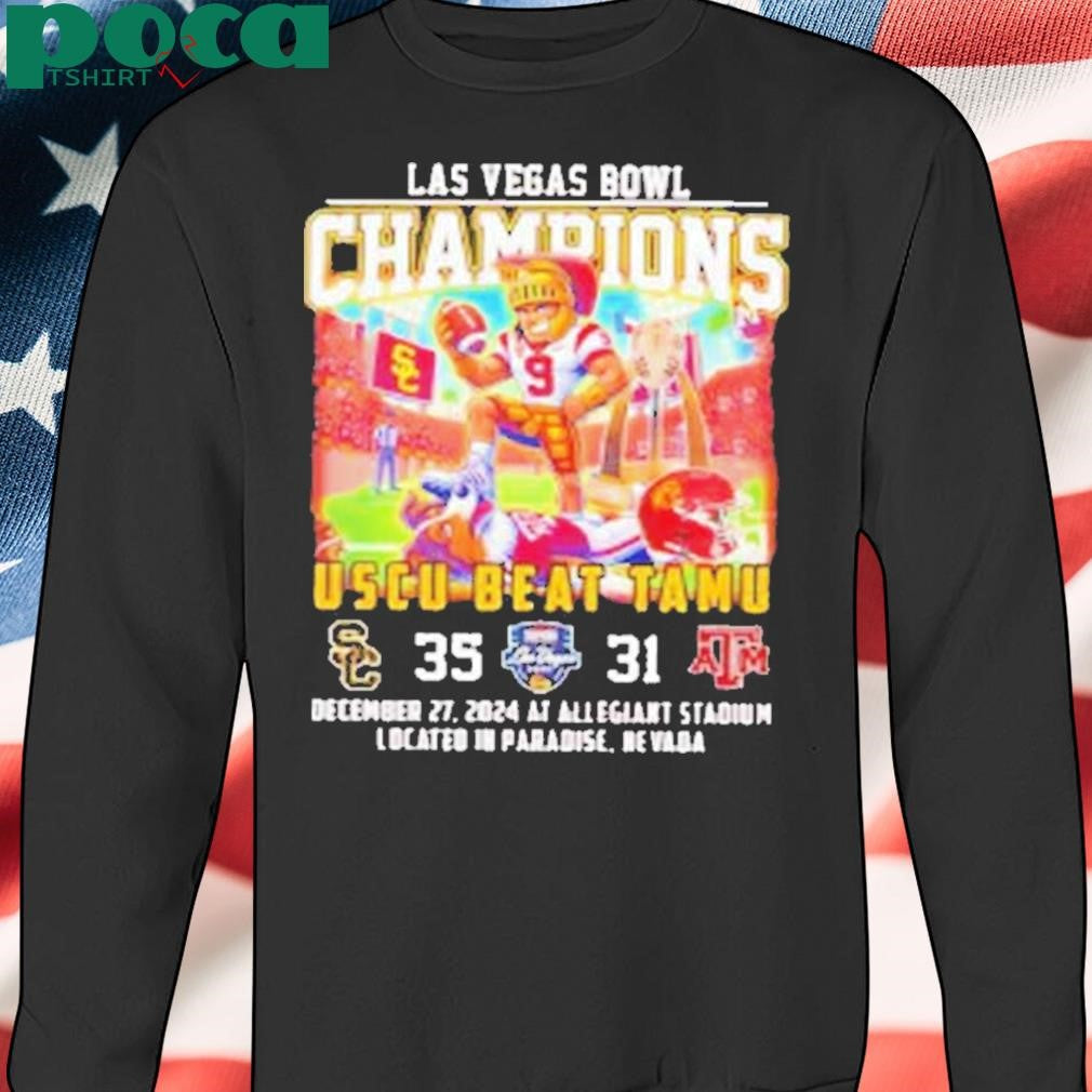 USC Trojans Beat Aggies Las Vegas Bowl Champions Shirt