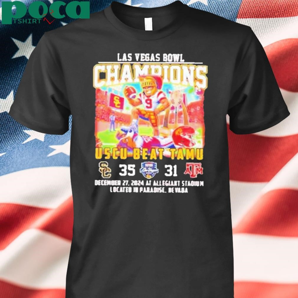 USC Trojans Beat Aggies Las Vegas Bowl Champions Shirt
