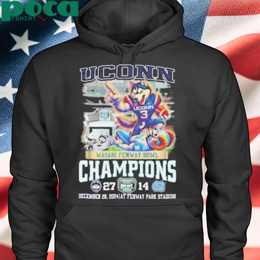 Uconn Huskies Wasabi Fenway Bowl Champions T Shirt