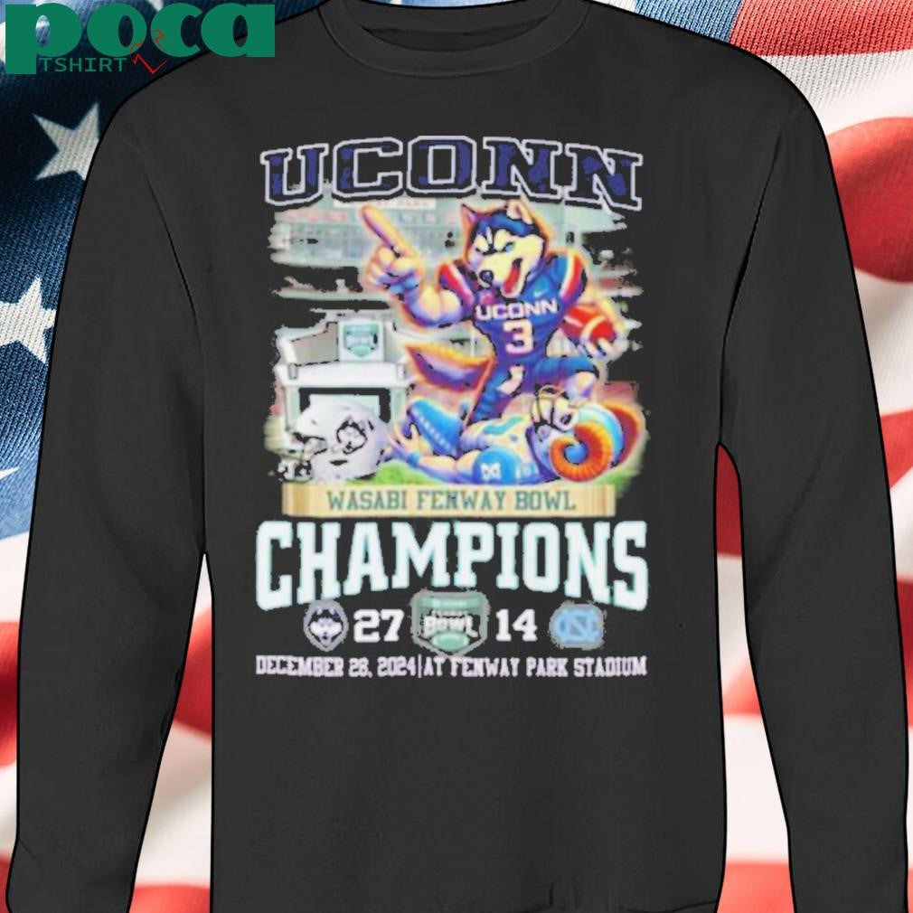 Uconn Huskies Wasabi Fenway Bowl Champions T Shirt