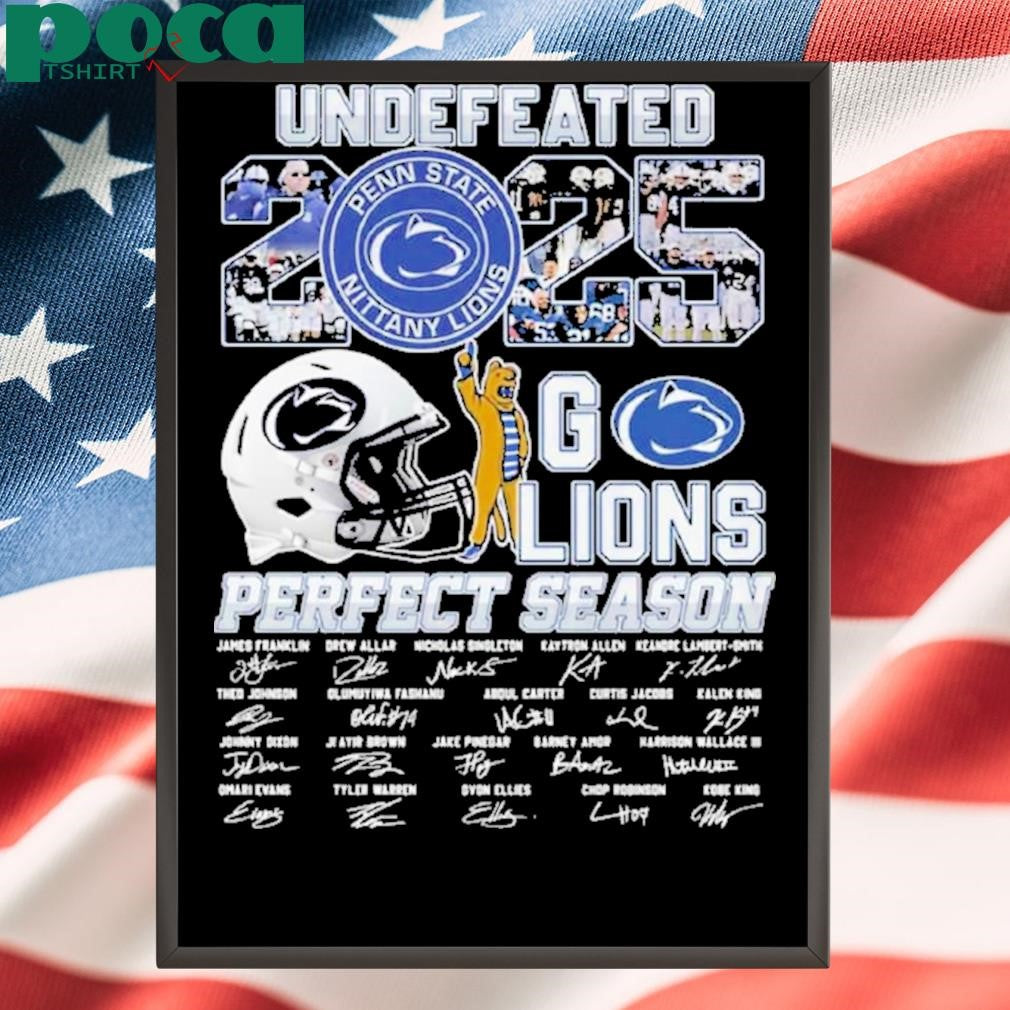 Undefeated 2025 Go Lions Perfect Season Shirt