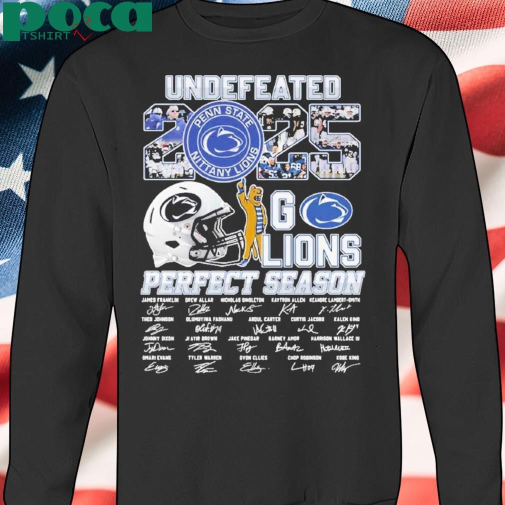 Undefeated 2025 Go Lions Perfect Season Shirt