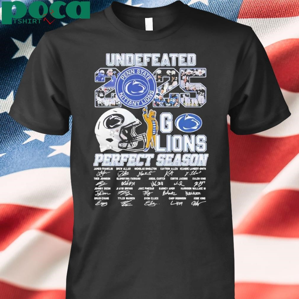 Undefeated 2025 Go Lions Perfect Season Shirt