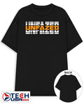 Unfazed repeat logo shirt