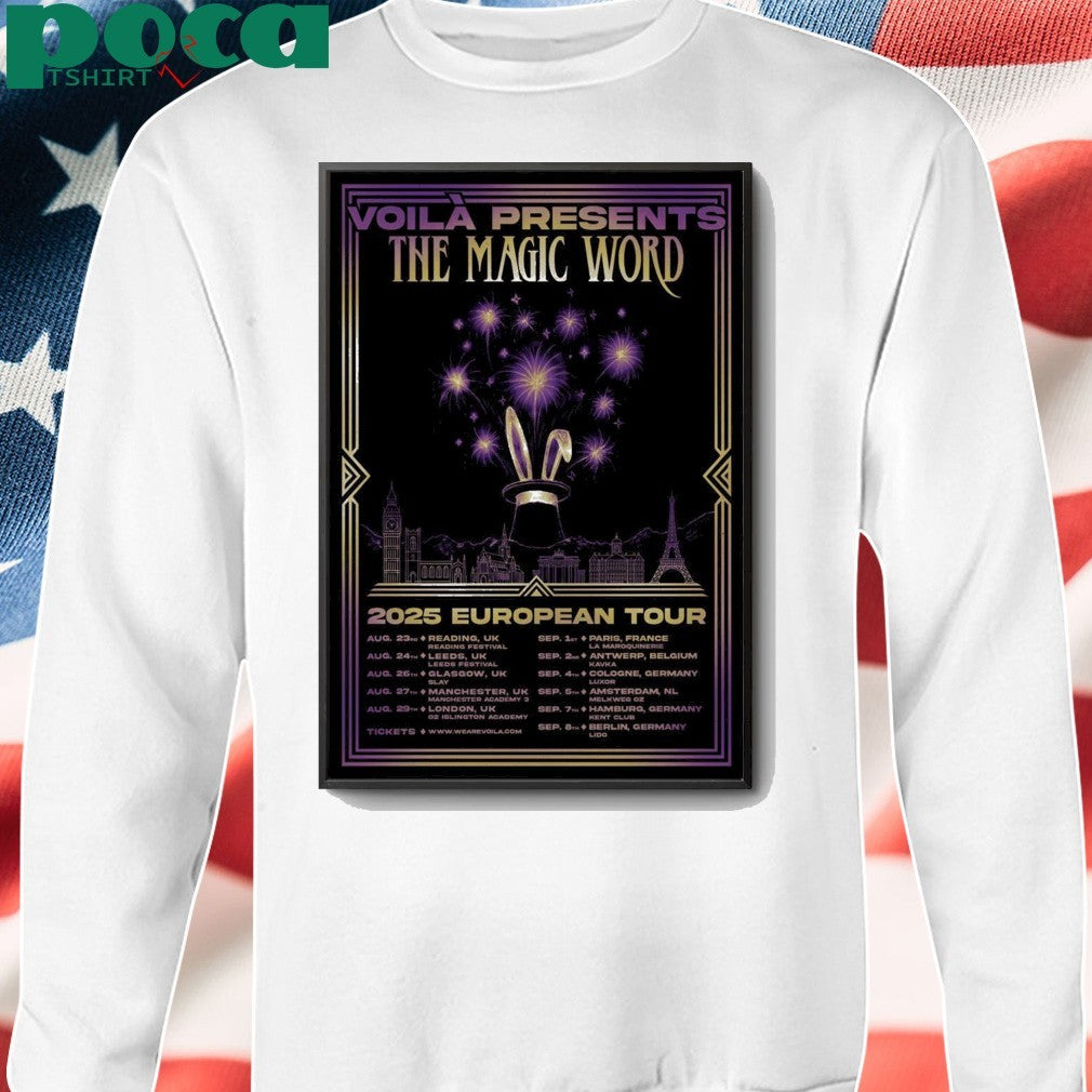 VOILÀ European 2025 Tour Postet shirt