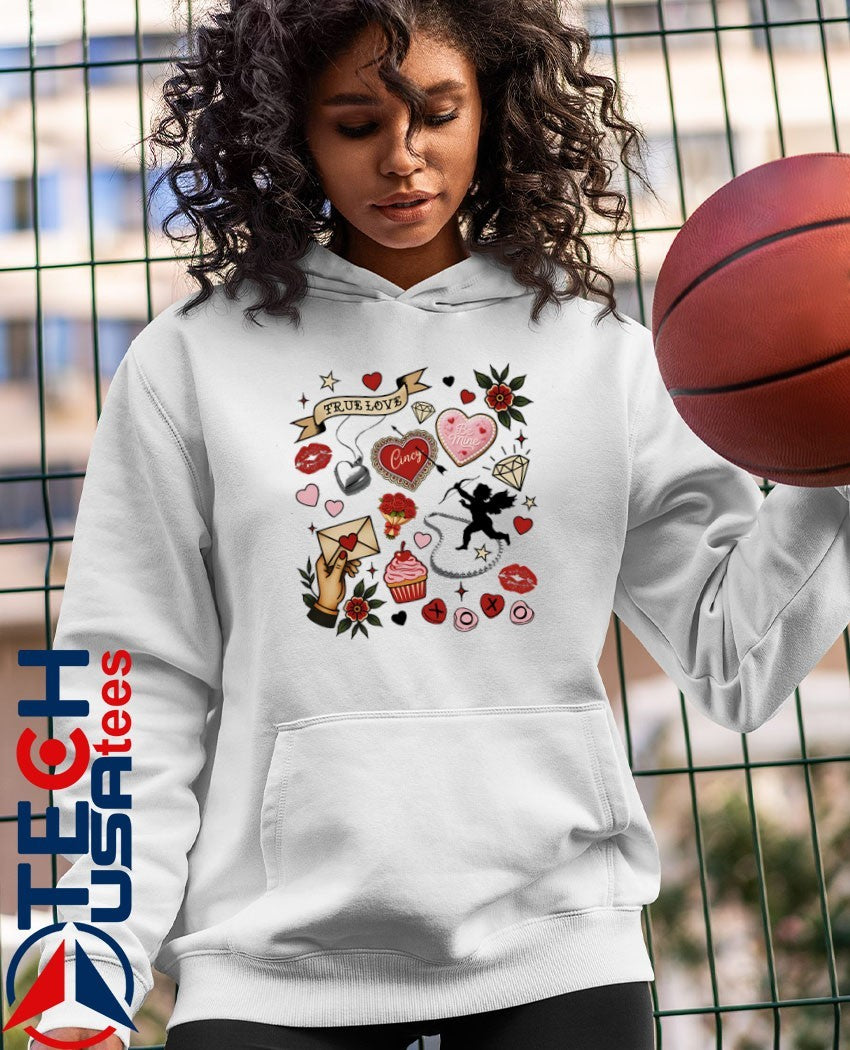 Valentine’s Day Collage icons shirt