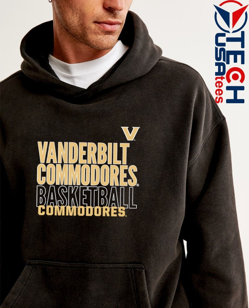Vanderbilt Commodores Basketball text logo overlay shirt