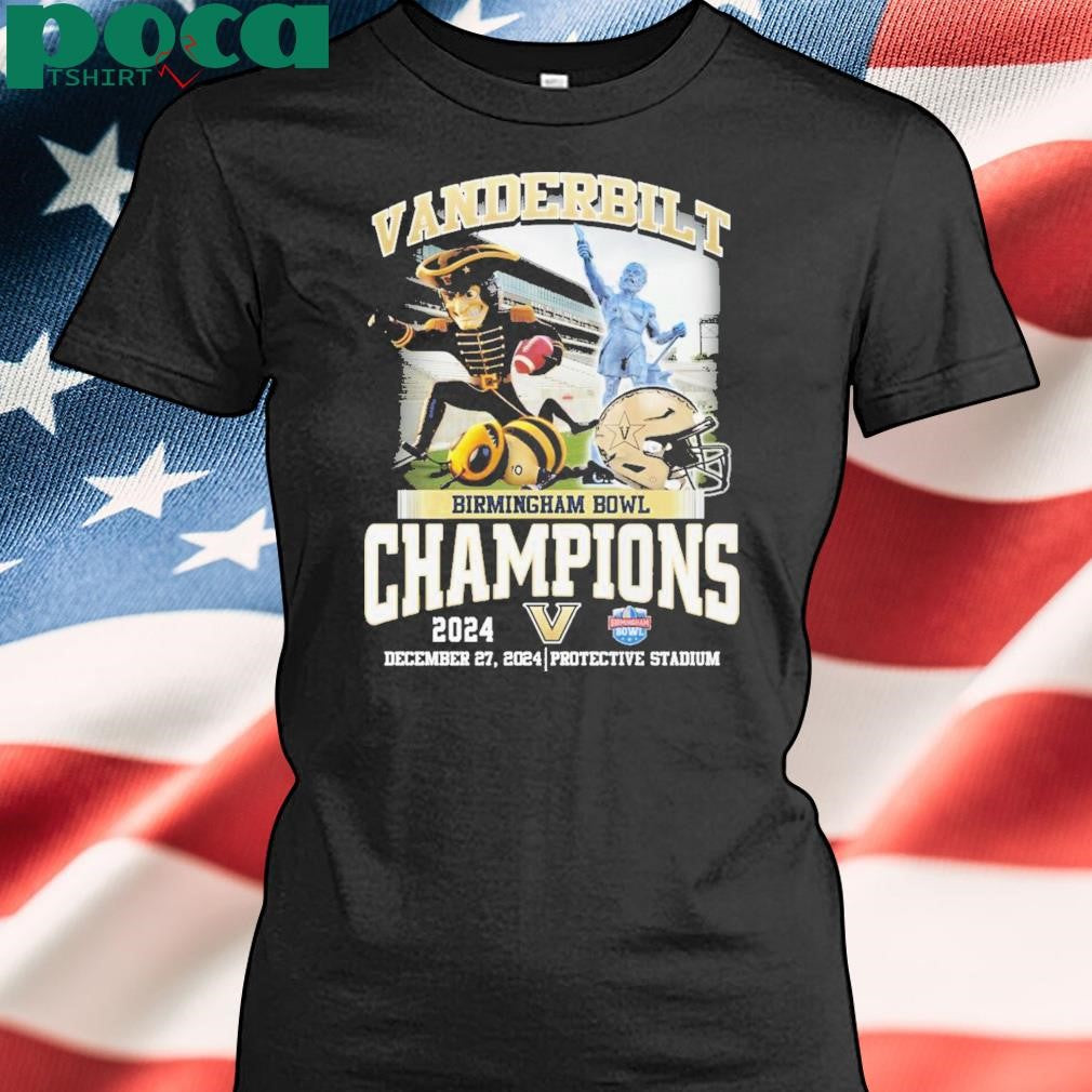 Vanderbilt Commodores Birmingham Bowl Champions 2024 Fan Love T-Shirt