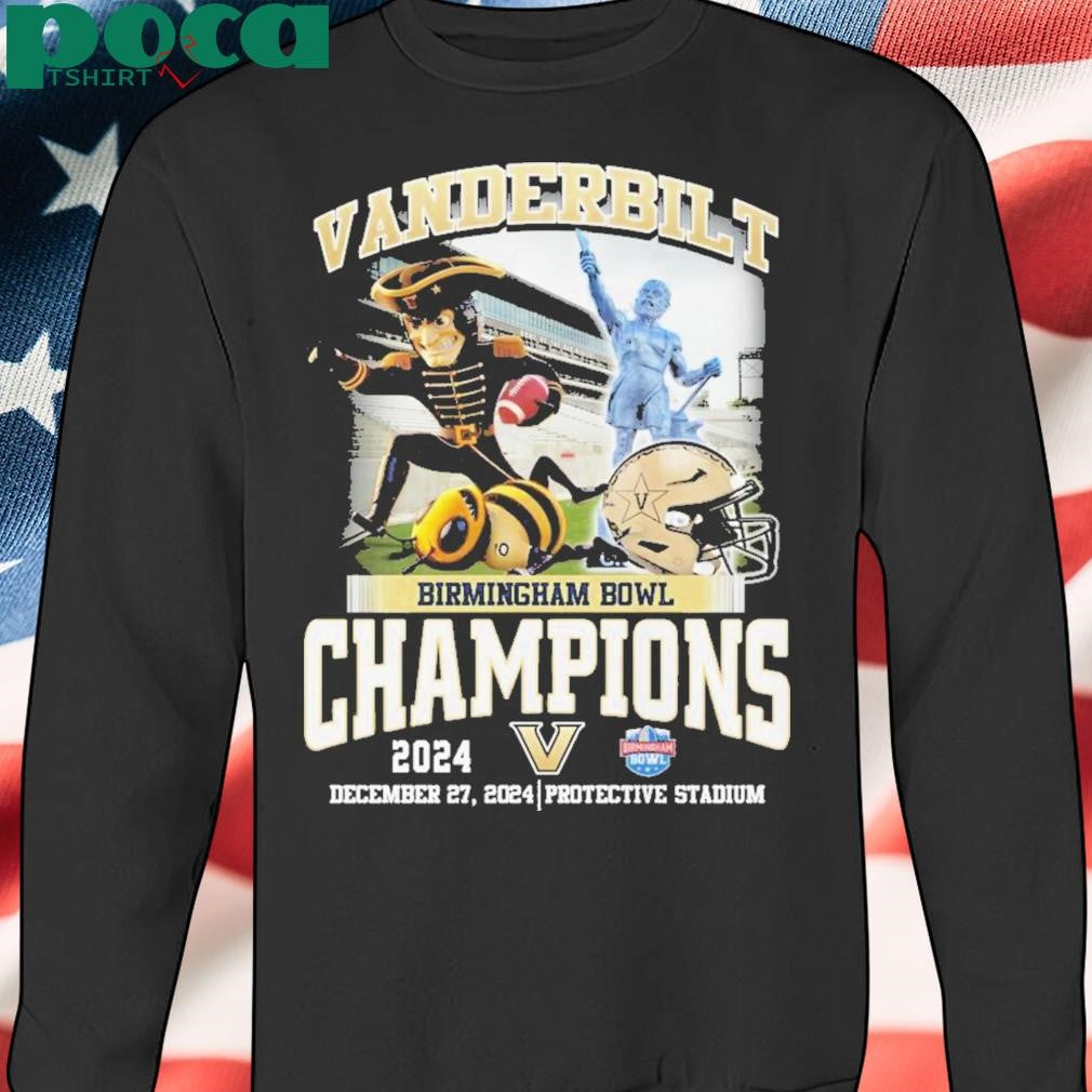 Vanderbilt Commodores Birmingham Bowl Champions 2024 Fan Love T-Shirt