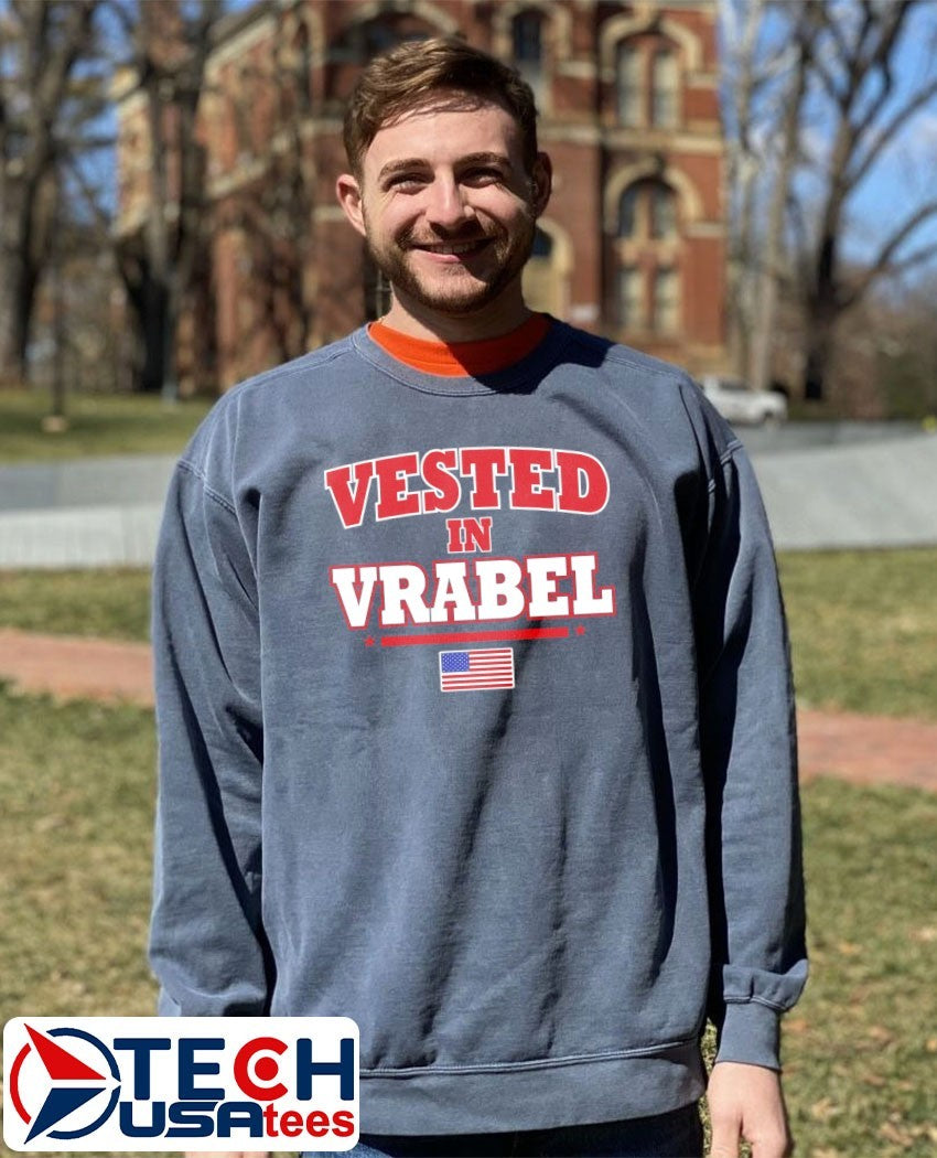 Vested in Vrabel USA flag shirt
