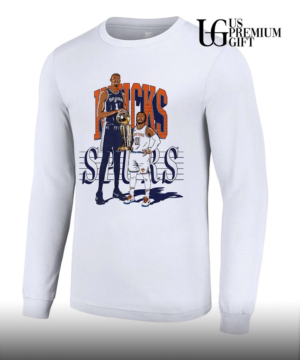 Victor Wembanyama Jalen Brunson NBA Finals Knicks Spurs NBA 2026 shirt