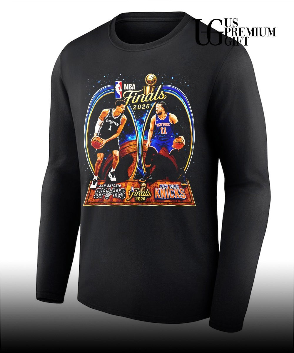 Victor Wembanyama Jalen Brunson Spurs Knicks NBA Finals 2026 shirt