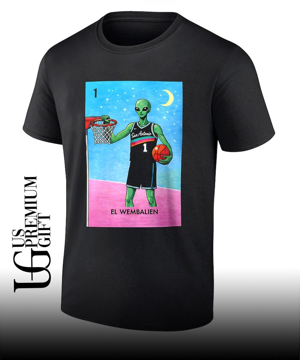 Victor Wembanyama San Antonio Spurs NBA Basketball El Wembalien shirt