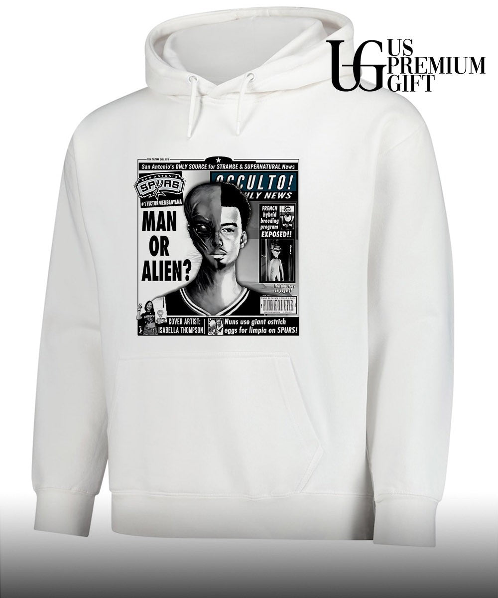 Victor Wembanyama San Antonio Spurs Occulto Weekly News Man or Alien shirt