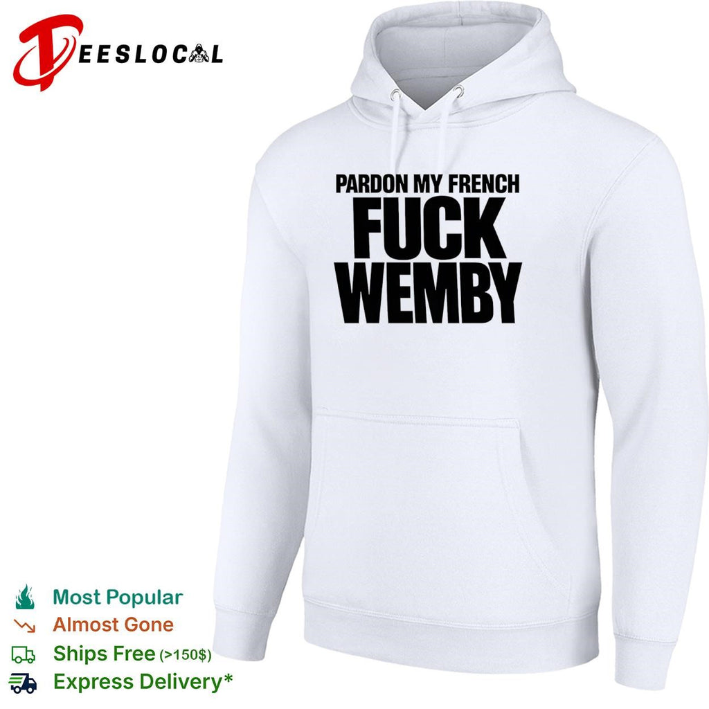 Victor Wembanyama San Antonio Spurs pardon my French basketball slogan typography shirt