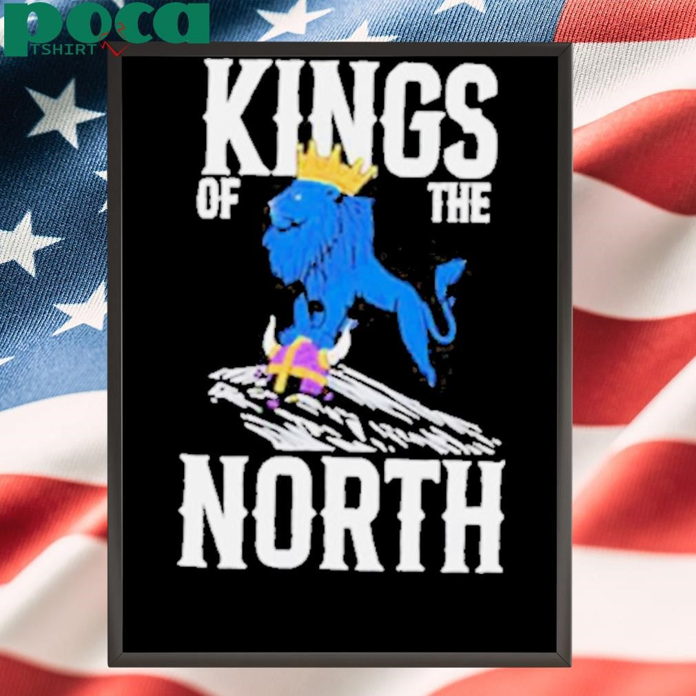 Viking Victory Kings of the North Detroit Lion Shirt