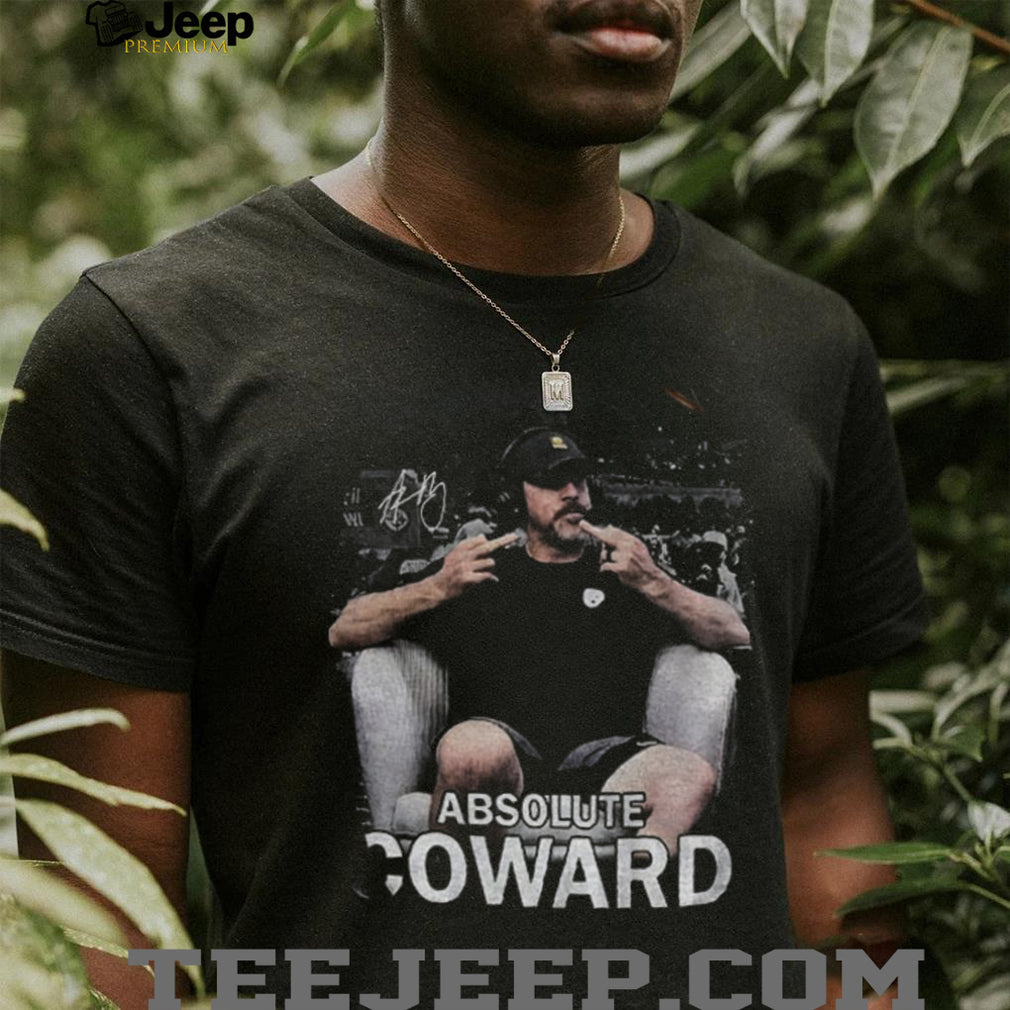 Vintage Aaron Rodgers Absolute Coward signature middle finger shirt