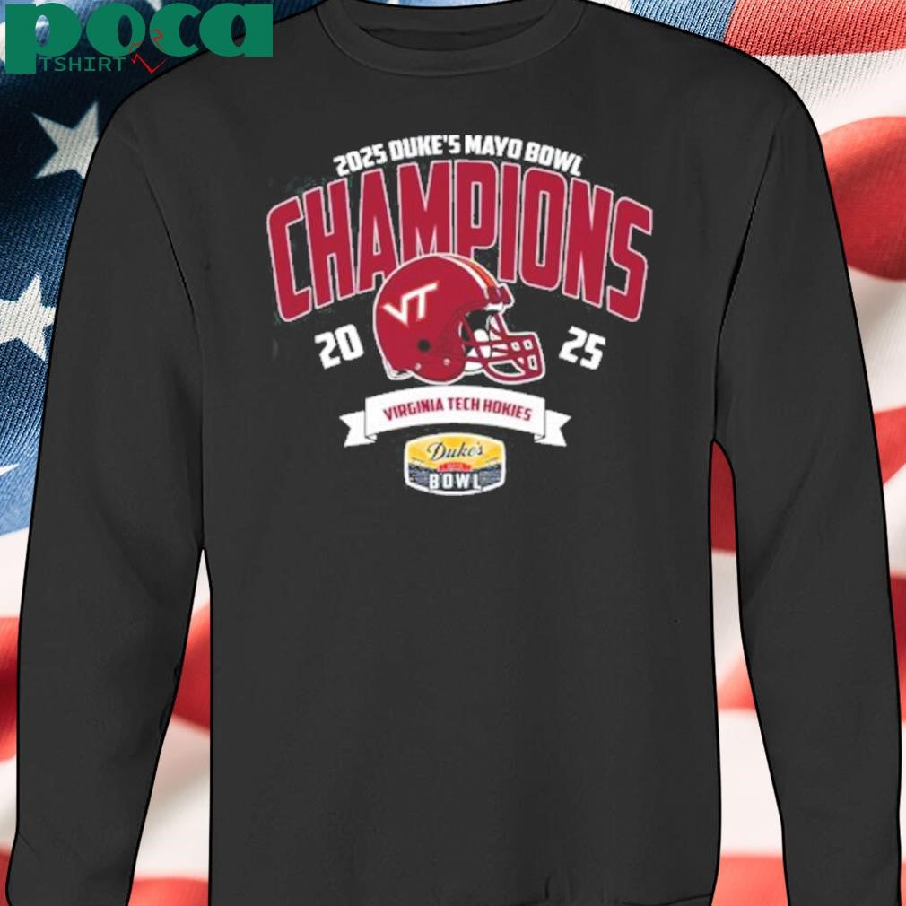 Virginia Tech Hokies Football Champions 2025 Duke’s Mayo Bowl NCAA College Football Shirt