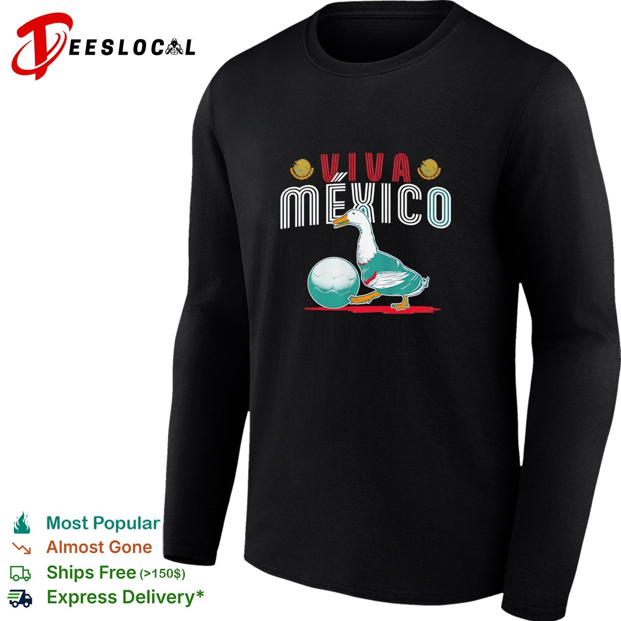 Viva Mexico Merlin The Mexico Duck mascot shirt
