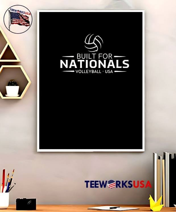 Volleyball USA Built for Nationals T-Shirt