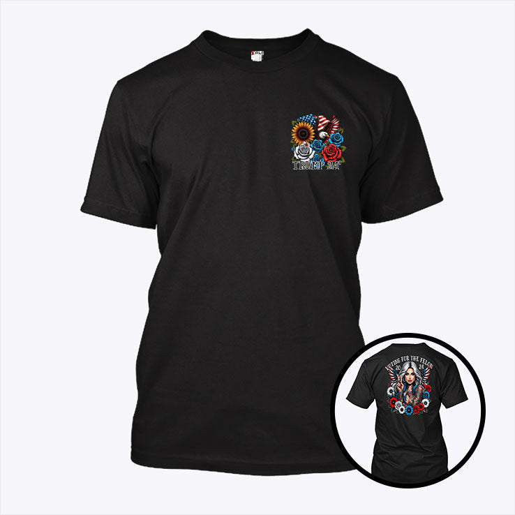 Voting For The Felon Trump 2024 Tattooed Woman Shirt