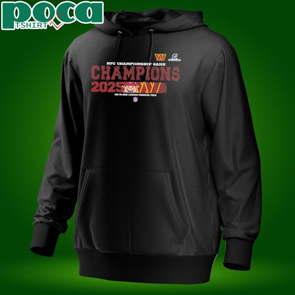 Washington Commanders 2024 2025 NFC Championship Champions Logo Mascot Unisex T-Shirt