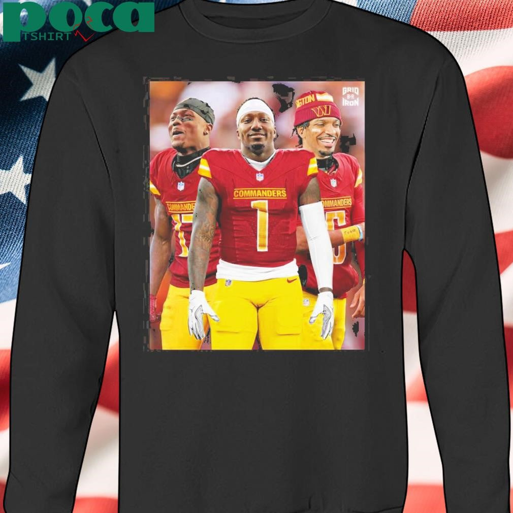 Washington Commanders New Look Offense Qb Jayden Daniels Rb Brian Robinson Jr Rb Austin Ekeler Poster T Shirt