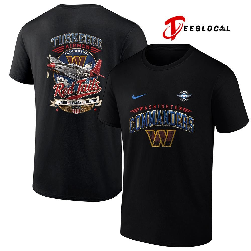 Washington Commanders Tuskegee Airmen Red Tails honor legacy freedom shirt