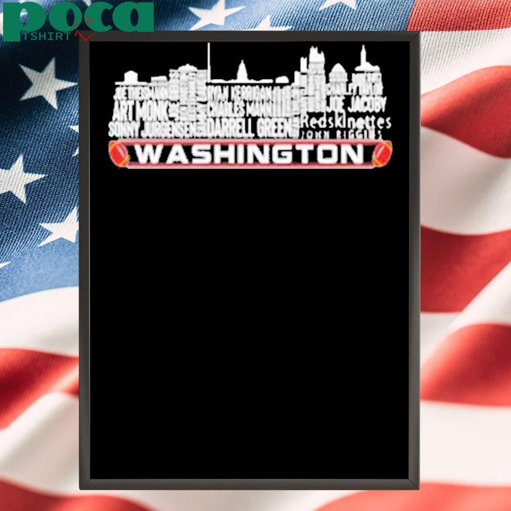 Washington Commanders football Skyline City name Shirt