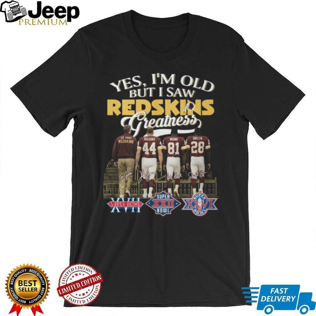 Washington Football Legends Joe Gibbs Era Greatness Vintage Shirt