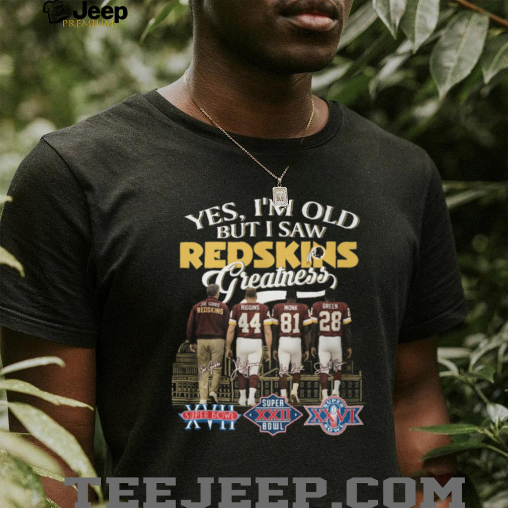 Washington Football Legends Joe Gibbs Era Greatness Vintage Shirt