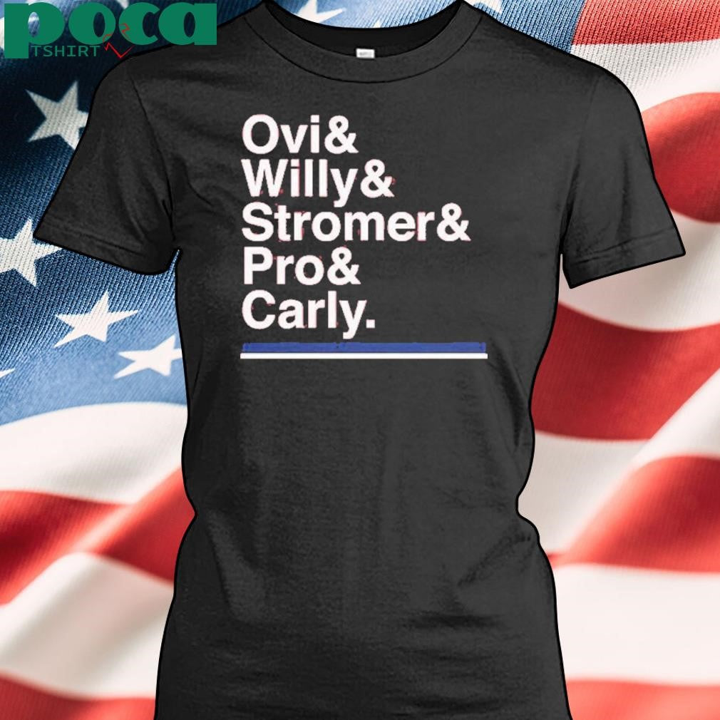 Washington Hockey Ampersand Ovi & Willy & Stromer & Pro & Carly Shirt