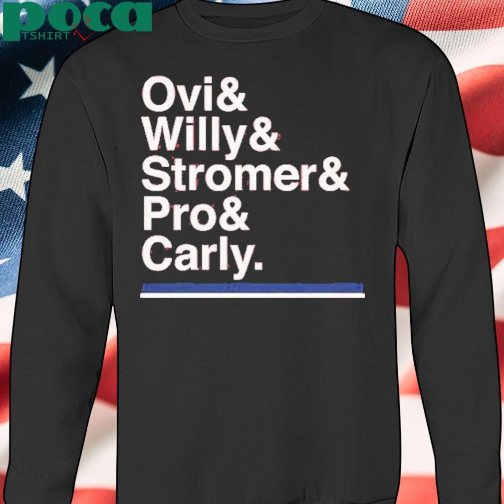 Washington Hockey Ampersand Ovi & Willy & Stromer & Pro & Carly Shirt