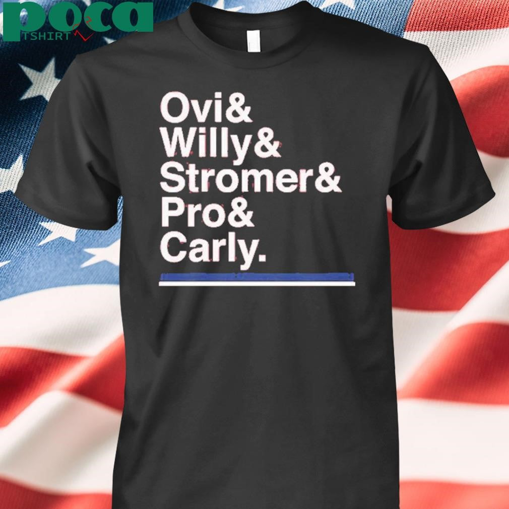 Washington Hockey Ampersand Ovi & Willy & Stromer & Pro & Carly Shirt