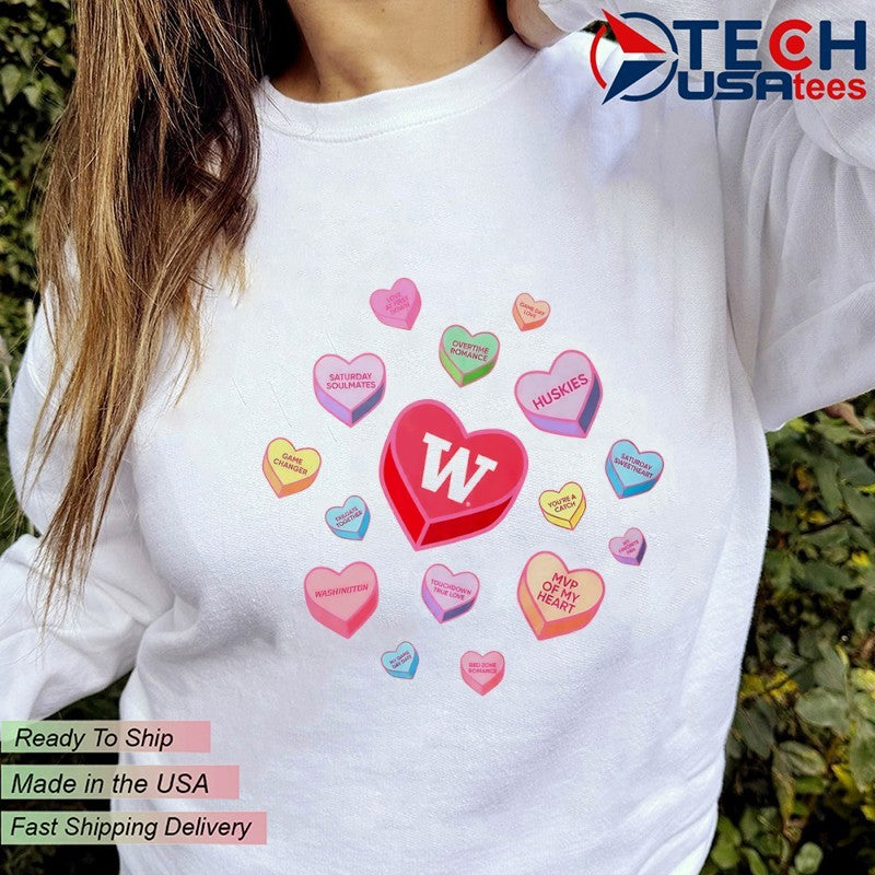 Washington Huskies Sweet Talk Valentine’s Day shirt