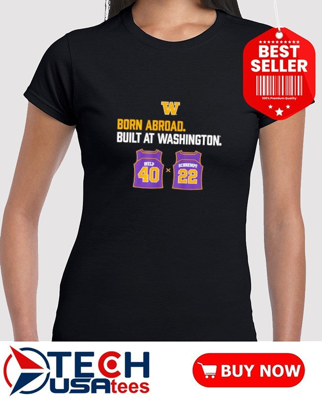 Washington Huskies born abroad built at Washington Schrempf-Welp Duo Jersey shirt