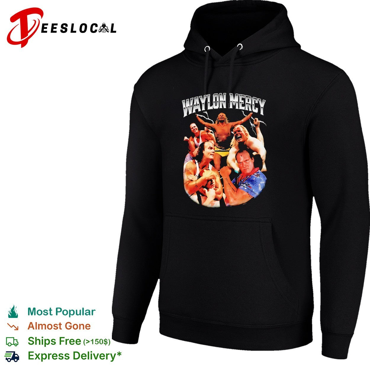 Waylon Mercy wrestler collage shirt