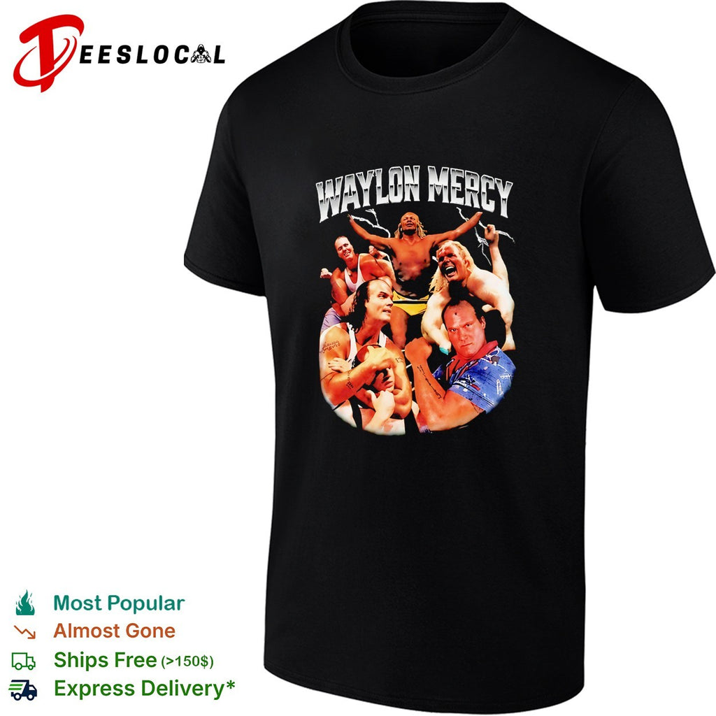 Waylon Mercy wrestler collage shirt